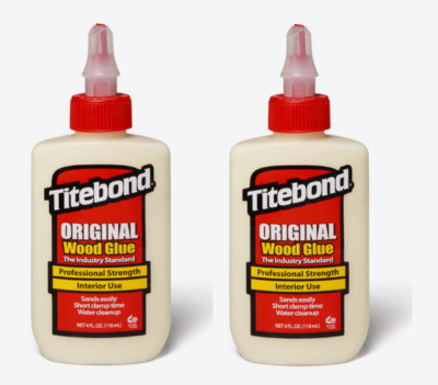 2pk~ Titebond ORIGINAL Wood Glue 4 oz Translucent Professional Interior 5062 NEW
