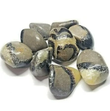 1/4 lb Tumbled Septarian Fossilized Mud Dragon Stone Crystal Gemstones minerals 
