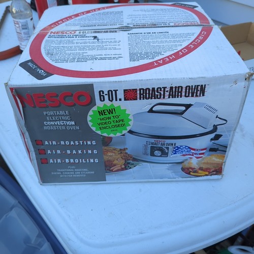 Nesco Roast Air Oven 6 Qt Portable Electric Convection Roaster 414614