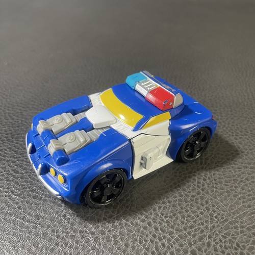 Playskool Transformers 5" Rescue Bots Chase Police Car Hasbro Tomy Bumble Bee - Picture 6 of 8