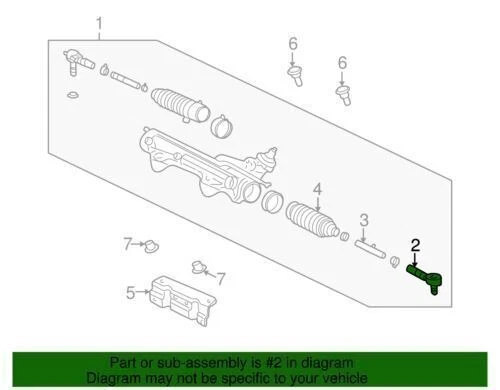 1998-2011 Ford Ranger haste de eixo de amarração externa fabricante de equipamento original novo genuíno 5L5Z3A130AA - Imagem 2 de 2