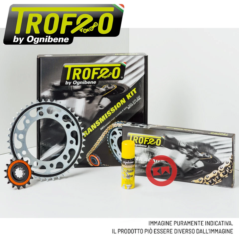KIT TRASMISSIONE TROFEO CATENA PIGNONE CORONA 15-52 SUZUKI 1100 GSX 1100 G 91-95 Foto 2 de 3