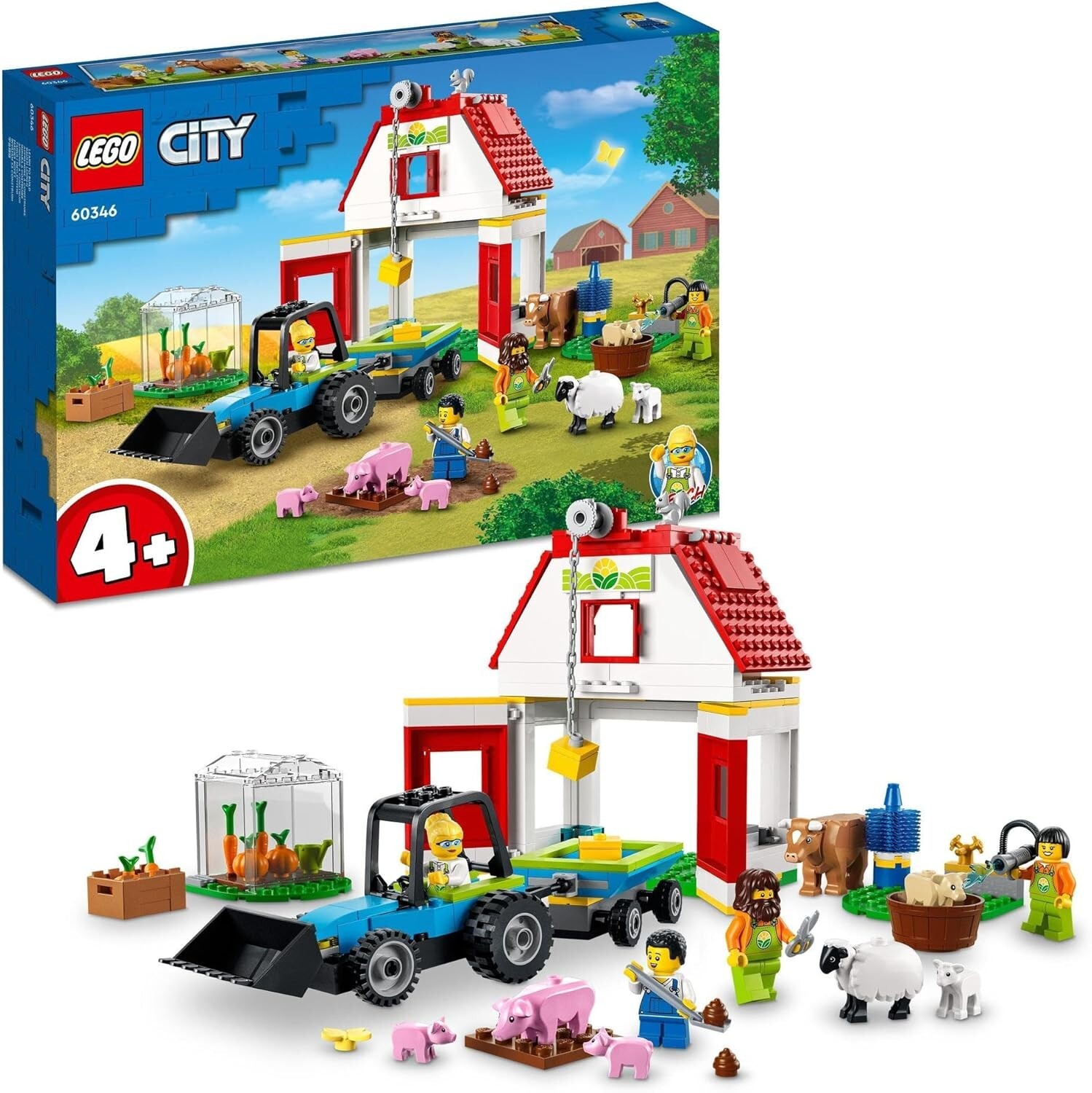 LEGO City 60346 La Grange et Les Animaux de la Ferme pour enfant de 4 ans et plus