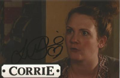 CORONATION STREET* JENNIE McALPINE 'FIZ BROWN' SIGNED 6x4 ACTION PHOTO+COA