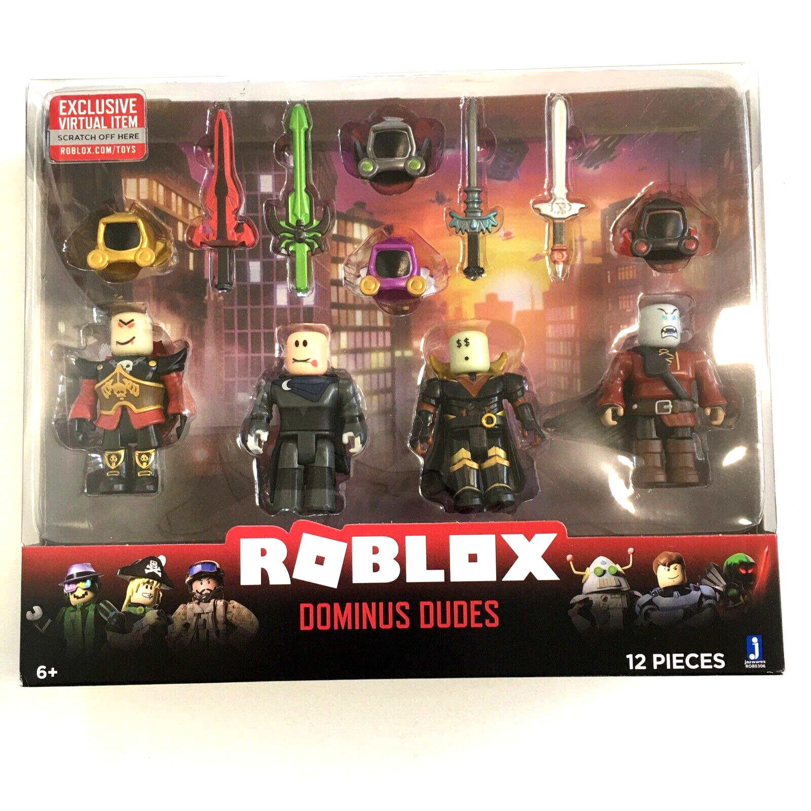 NEW Roblox Dominus Dudes Mix and Match Set of 4 Characters +