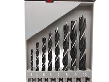 Perceuse à Bois Lot 8 Pièces 3-10 MM Bohrer Set Avec Centrage, En Plastique Box