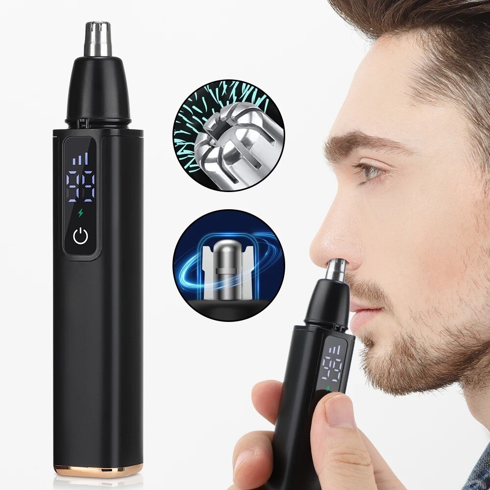 Electric Nose Hair Trimmer Shaver Ear Face Eyebrow Mustache Beard Shaver Clipper