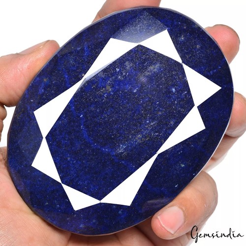 Zaffiro blu reale naturale 2600 cts taglio ovale enorme dimensione museale pietra preziosa sfusa - Foto 3 di 7