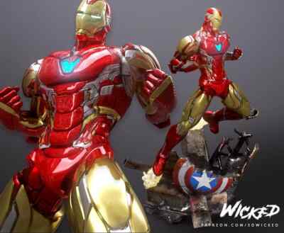 IRON MAN 1:10 Scale Resin Model Kit Marvel Avengers Statue Sculpture