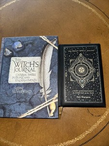 WITCHES JOURNAL AND DAILY SPELL JOURNAL BRAND NEW HARDCOVER SET