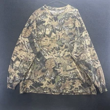 Jerzees Outdoors Shirt Camo Long Sleeve Pocket Realtree Hunting Tshirt Mens 3XL