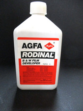 Agfa Rodinal film developer 500ml new old stock Vintage older version 2003