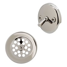R9205 31/8" Trip Lever Tub Trim Set With 2hole Overflow Faceplate Polished Nick
