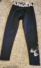 Youth Small Black Under Armour ColdGear Leggings Full Length