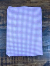6 Yards Fabric Pink White Gingham