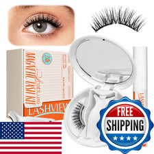 LASHVIEW Upgrade Magnetic Eyelashes with Applicator Soft Magnetic Eyelashes Natu