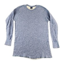 VINTAGE Duofold Shirt Mens Extra Large Blue Wool Thermal Baselayer Ski Adult