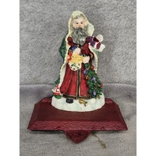 Vintage Santa Claus Cast Iron Stocking Hanger Mantle Hook Christmas Decor 5.5"