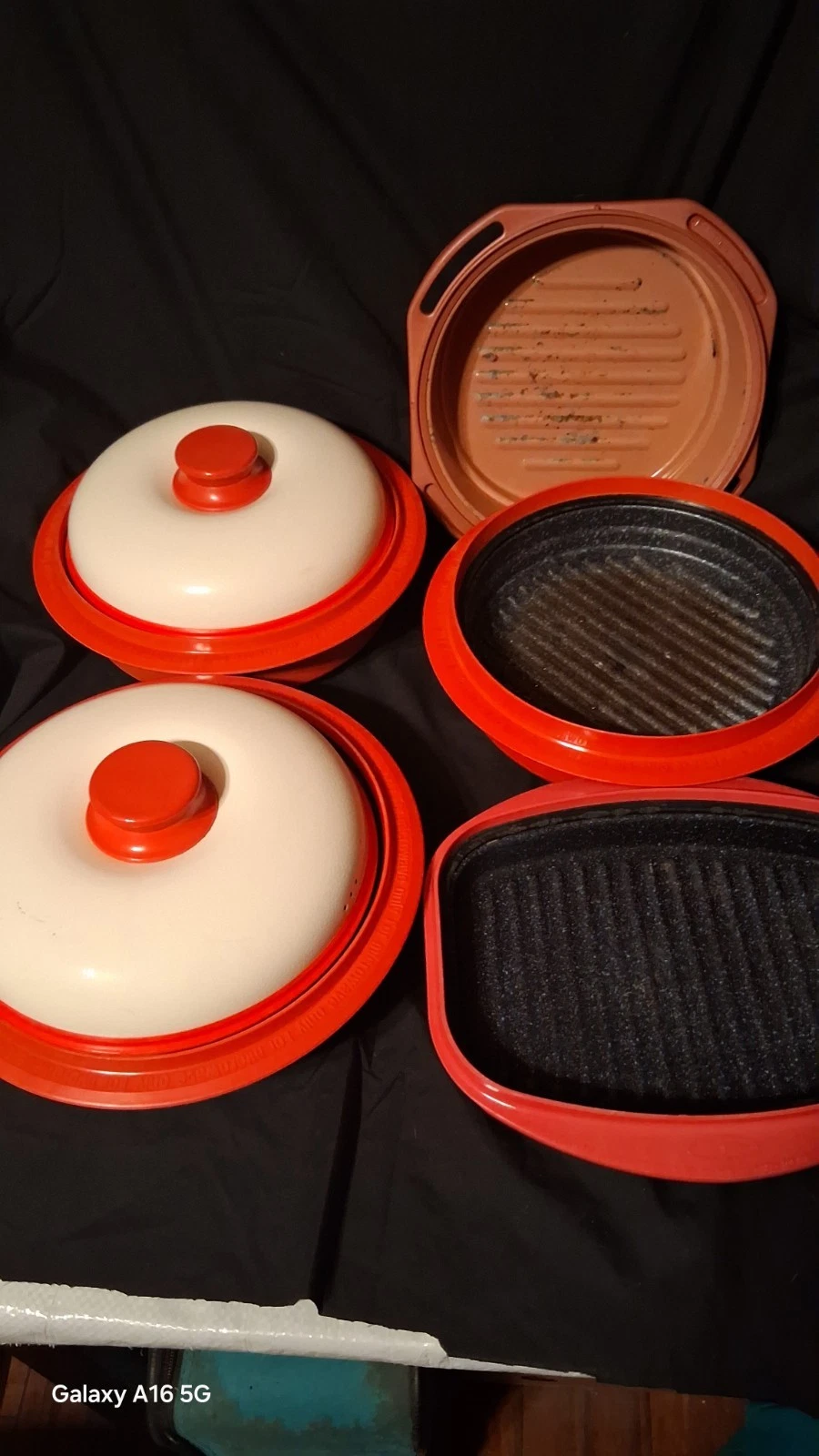 Lot Of 5 Rangemate Microwave Cooker Pot Steamer Grill Egg Round