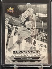2024-25 Upper Deck Extended Young Guns Canvas Black & White #C373 Tye Felhaber
