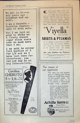 Alter Druck 1915 Carolina Cheruto Viyella Achille Serre Dr. Smith Eriangen 20.