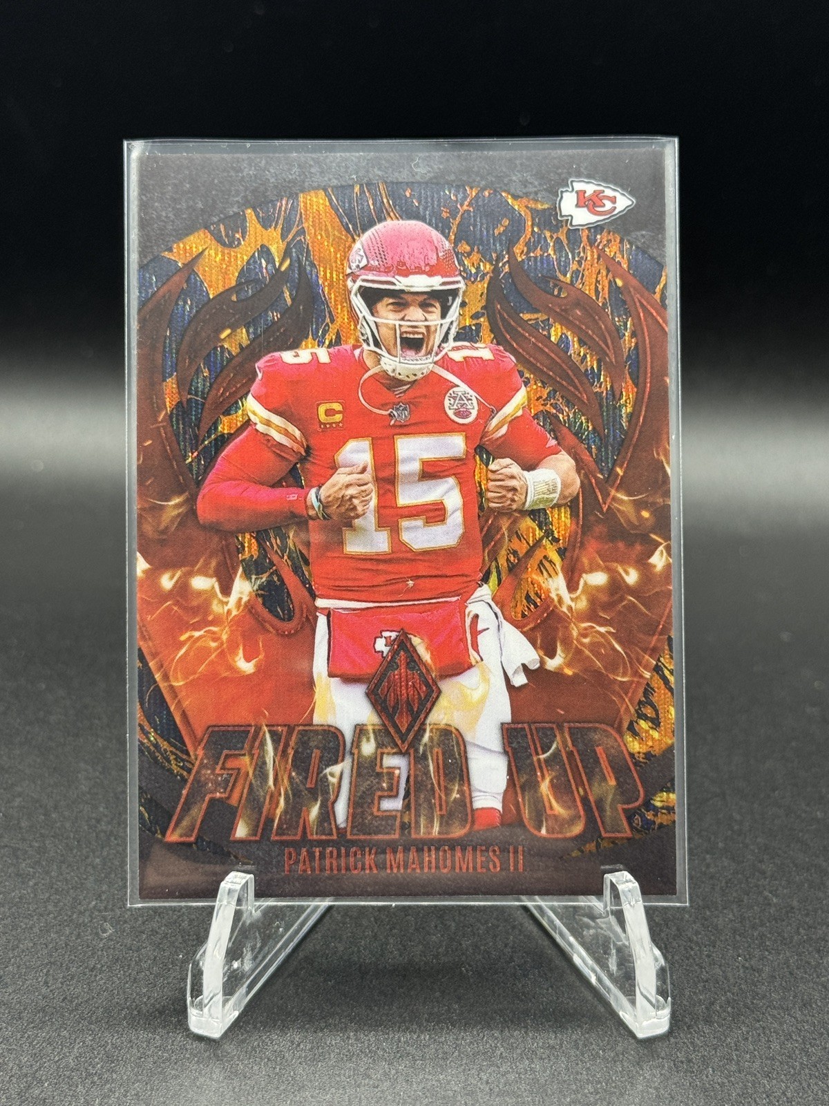2023 Panini Phoenix Football - /150 Patrick Mahomes III Lava Fired Up #FU-1
