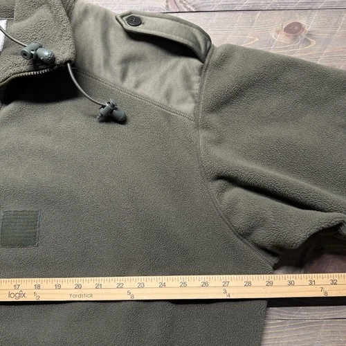 Vtg French Army Fleece Jacket Mens 120L (XXL) Cold Weather Olive Fecsa 2001 image 13