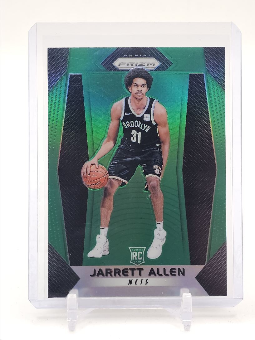 JARRETT ALLEN 2017-18 PANINI PRIZM BASKETBALL ROOKIE GREEN NETS RC Q6256