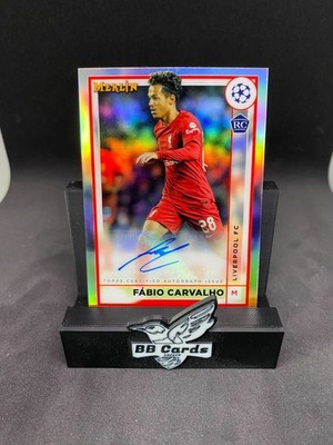 Topps Merlin Chrome UCC 2022/23 Fabio Carvalho Rookie Auto Liverpool FC