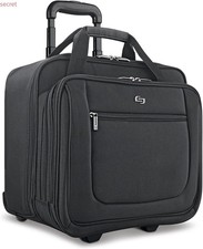 Solo New York Rolling Case with Wheels - Roller Laptop Bag, Wheeled Briefcase.