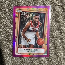 Topps 2024-25 Chrome Show & Tell Pink Refractor Rookie ST-12 Washington Wizards