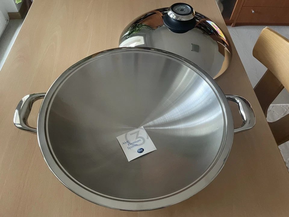 Grande Pentola Wok amc 5,6litri M30 Diametro 36cm - Immagine 4 di 4