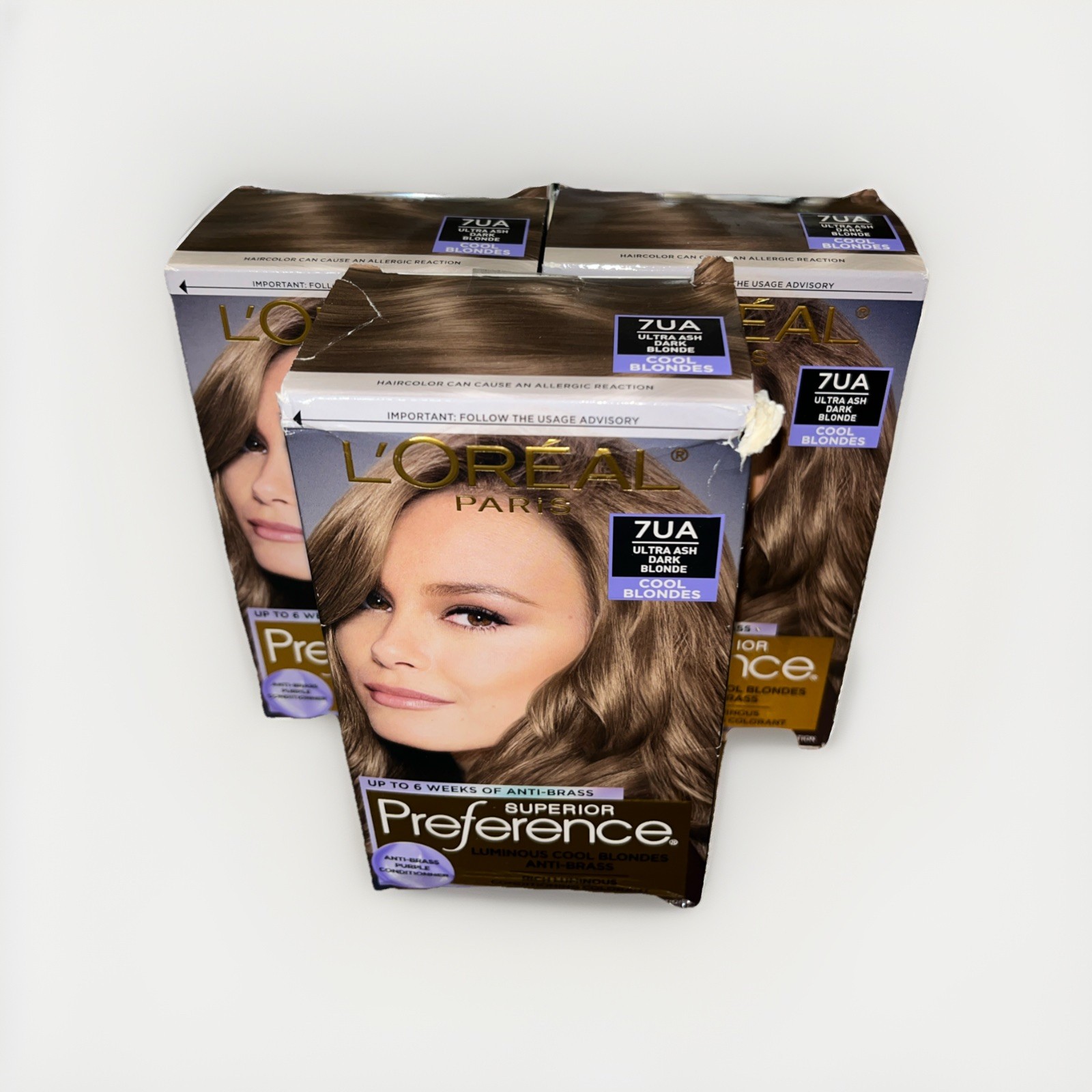 3PK L&rsquo;Or&eacute;al Paris Superior Preference Permanent Hair Color 7UA