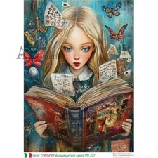 Lost in Wonderland | A4 Rice Paper | Paper for Decoupage | AB Studios