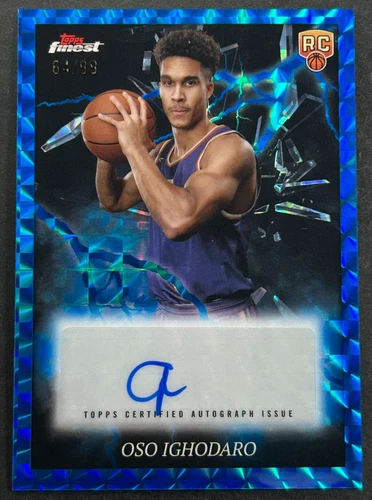 2024-25 Topps Finest - Oso Ighodaro #ES-OI Phoenix Suns - RC Blue AUTO /99