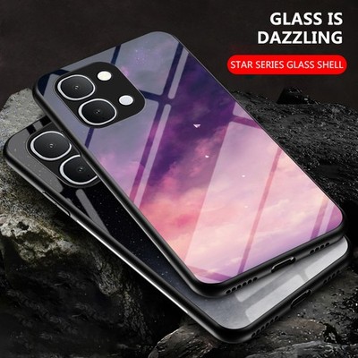 For ViVO Y31D 4G, Shockproof Hybrid Armor Space Acrylic Glass Back Case Cover