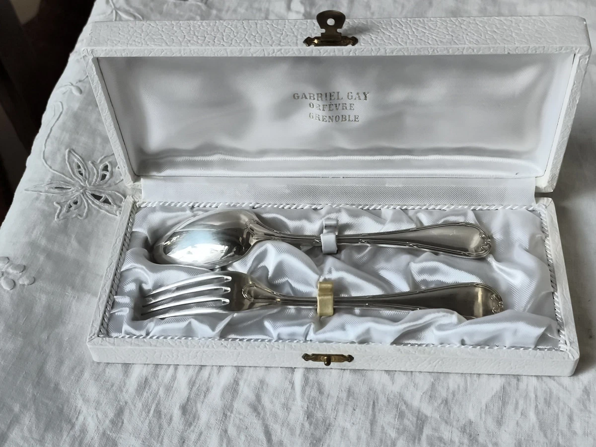 Serviteur Cygne Art De La Table – Coupelle En Cristal Et Métal Argenté Début XXème
