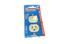    QTY 10 Leviton 5225-W Combo Switch  Outlet Single Receptacle 15A 120V   