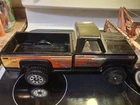 Vintage TONKA USA Black Pressed Steel Pickup Truck w/ Tailgate 1980s 4x4 Toy