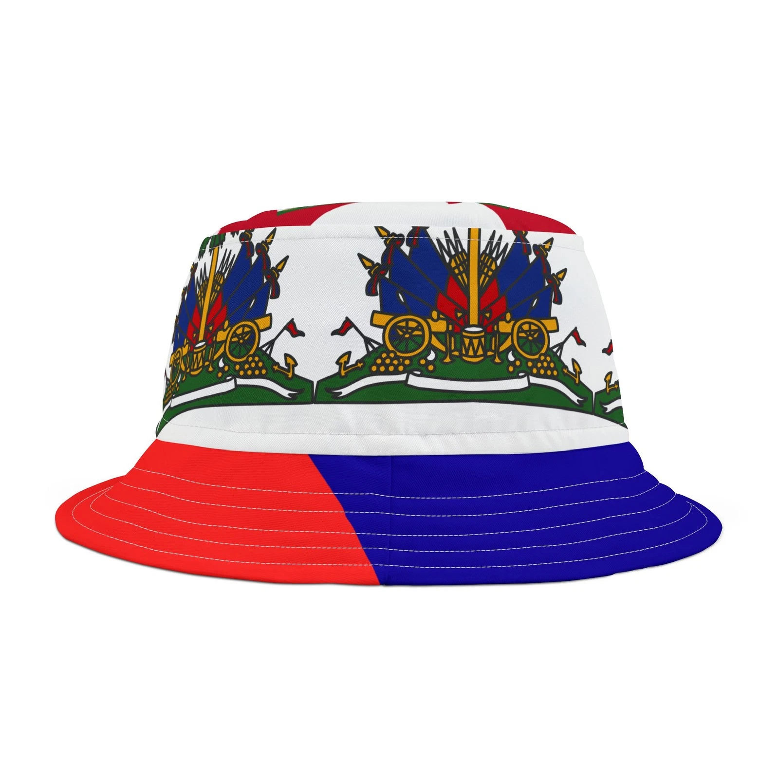 Haiti Coat of Arms Bucket Hat | Flag Colors, All-Over Print