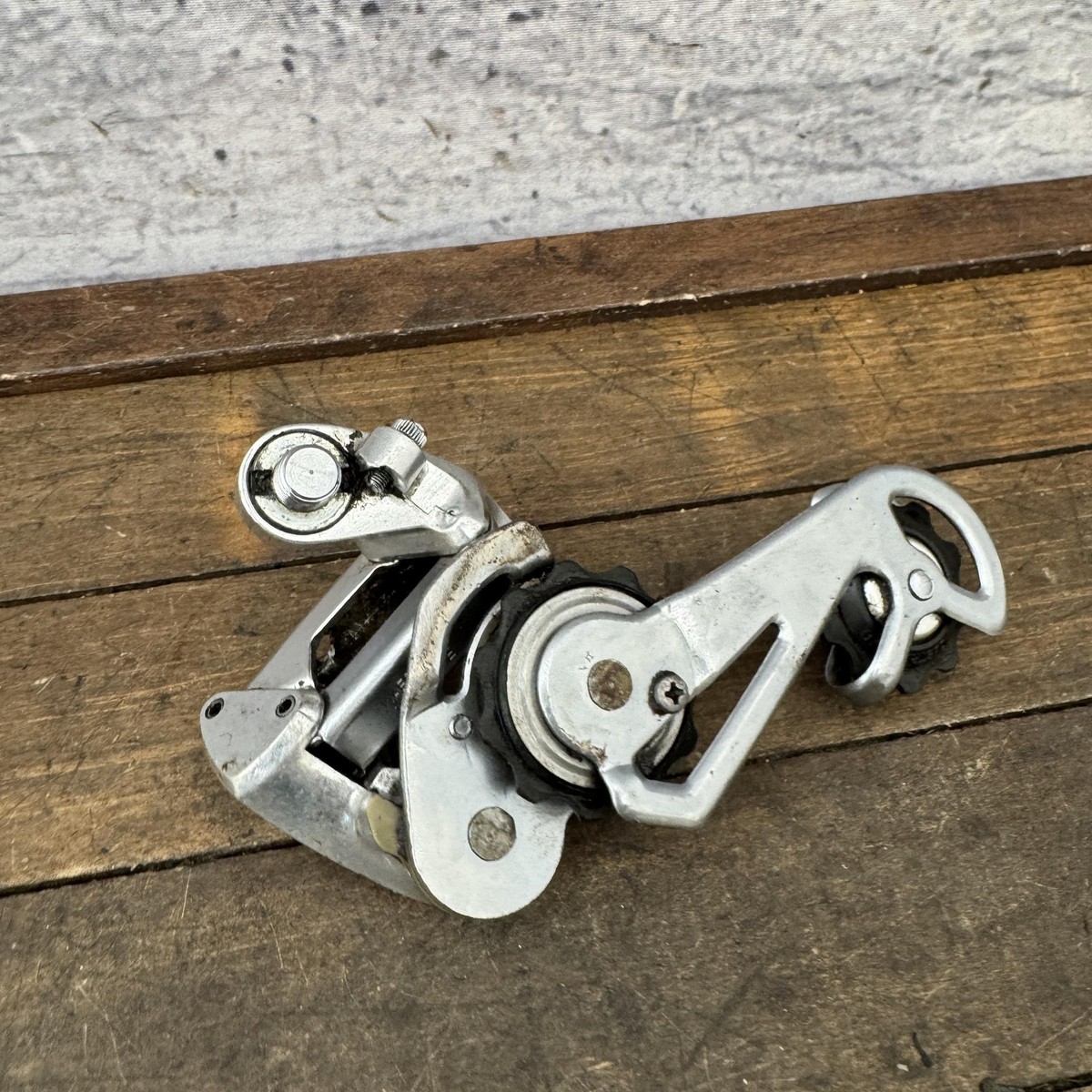 Vintage SunTour Mountech Rear Derailleur Long Cage Silver MTB