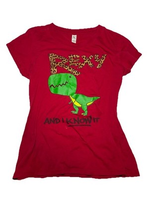 Y2K Mcbling Leopard Graphic Baby Tee Rexy And I Know It Emo Scene Fashion
