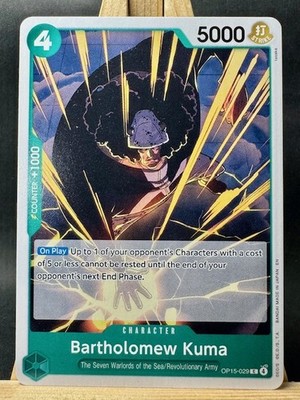 Bartholomew Kuma C One Piece Adventure on Kami's Island OP15-029 NM