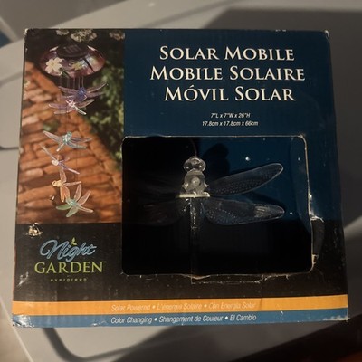 Solar Mobile Lights Color Changing Wind Chime for Outdoor Solar Garden
