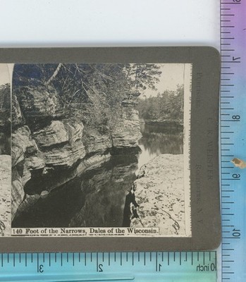 Foot of Narrows Dales of Wisconsin WI C.R. Webster Stereoview
