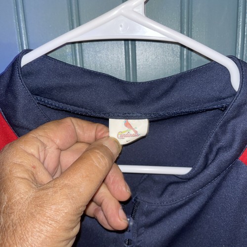 Camisa de béisbol para hombre St Louis Cardinals MLB 1/4 cremallera azul rojo talla XL - Imagen 3 de 13