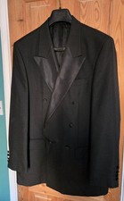 David Moss Mens Black Dinner Tuxedo Jacket 42 Inch Chest