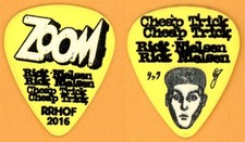 Cheap Trick Rick Nielsen YELLOW ZOOM Guitar Pick - 2016 Rock & Roll HOF Tour