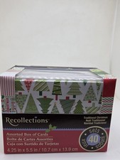 BOX OF 40 Assorted Christmas Holiday Cards Season's Greetings