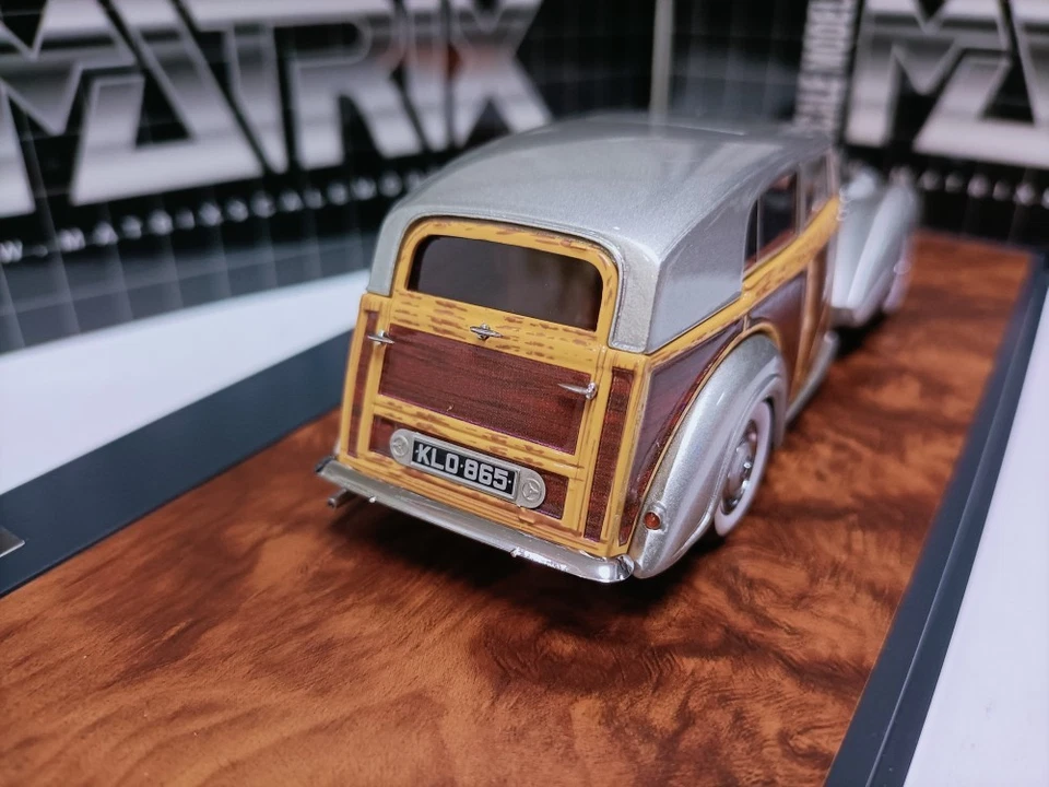 Modelo Tourer de lujo plateado Matrix 1:43 Bentley Mark VI Countryman Foto 4 de 4